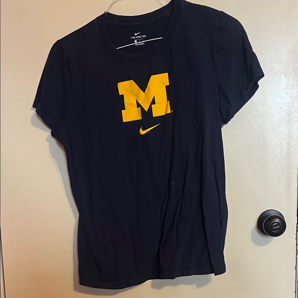 Nike Michigan Wolverines Navy Shirt
